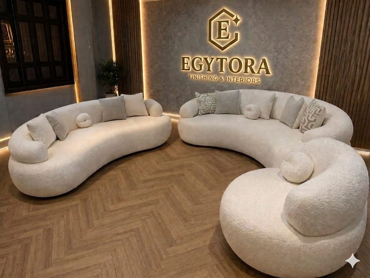 Curved sofa set