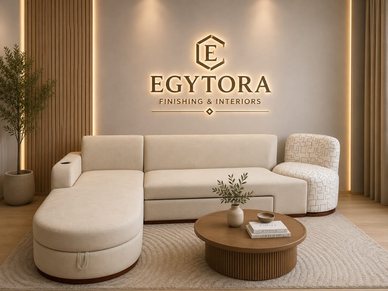 Sofa with chaise