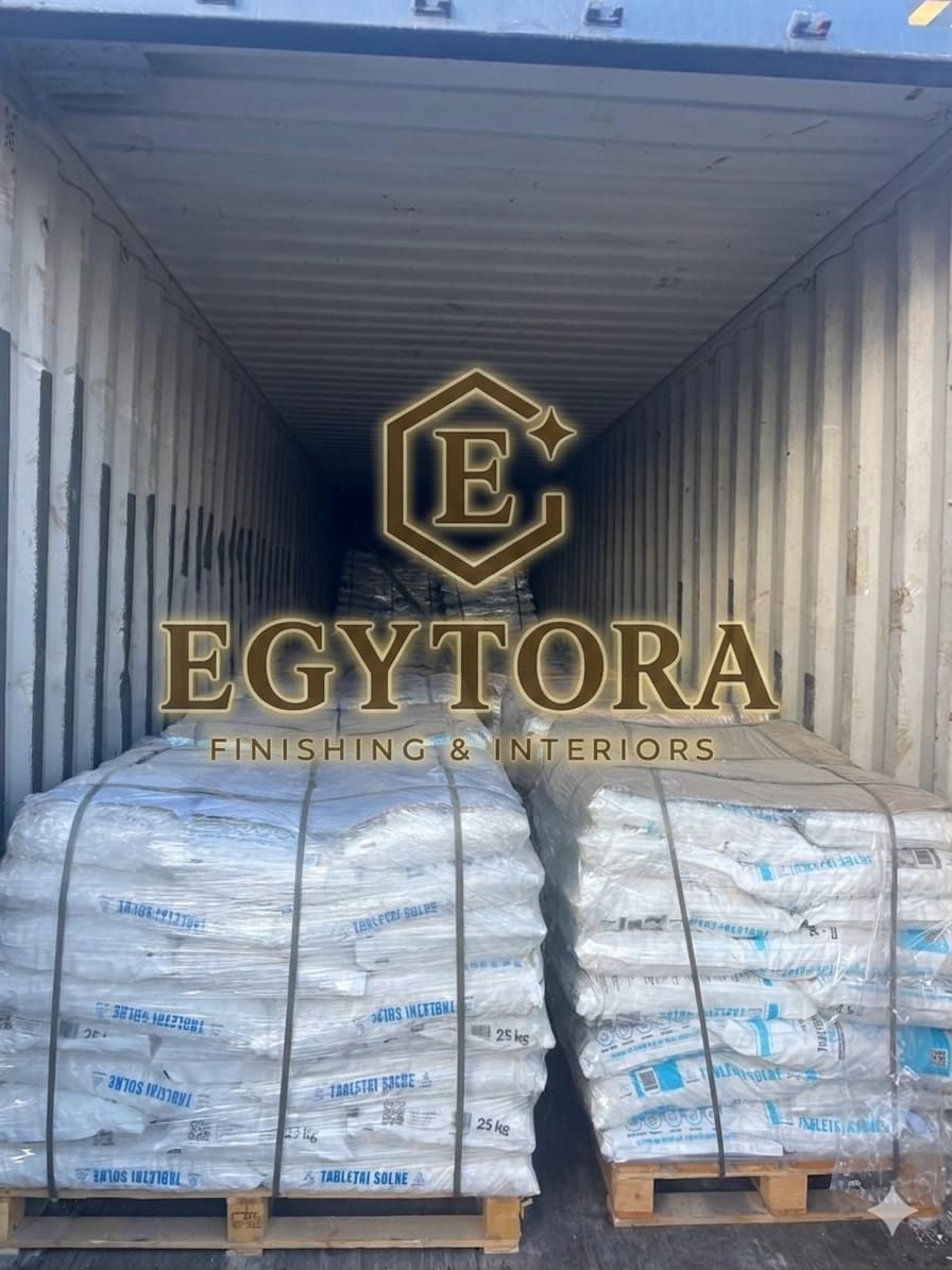 Container loading of salt bags