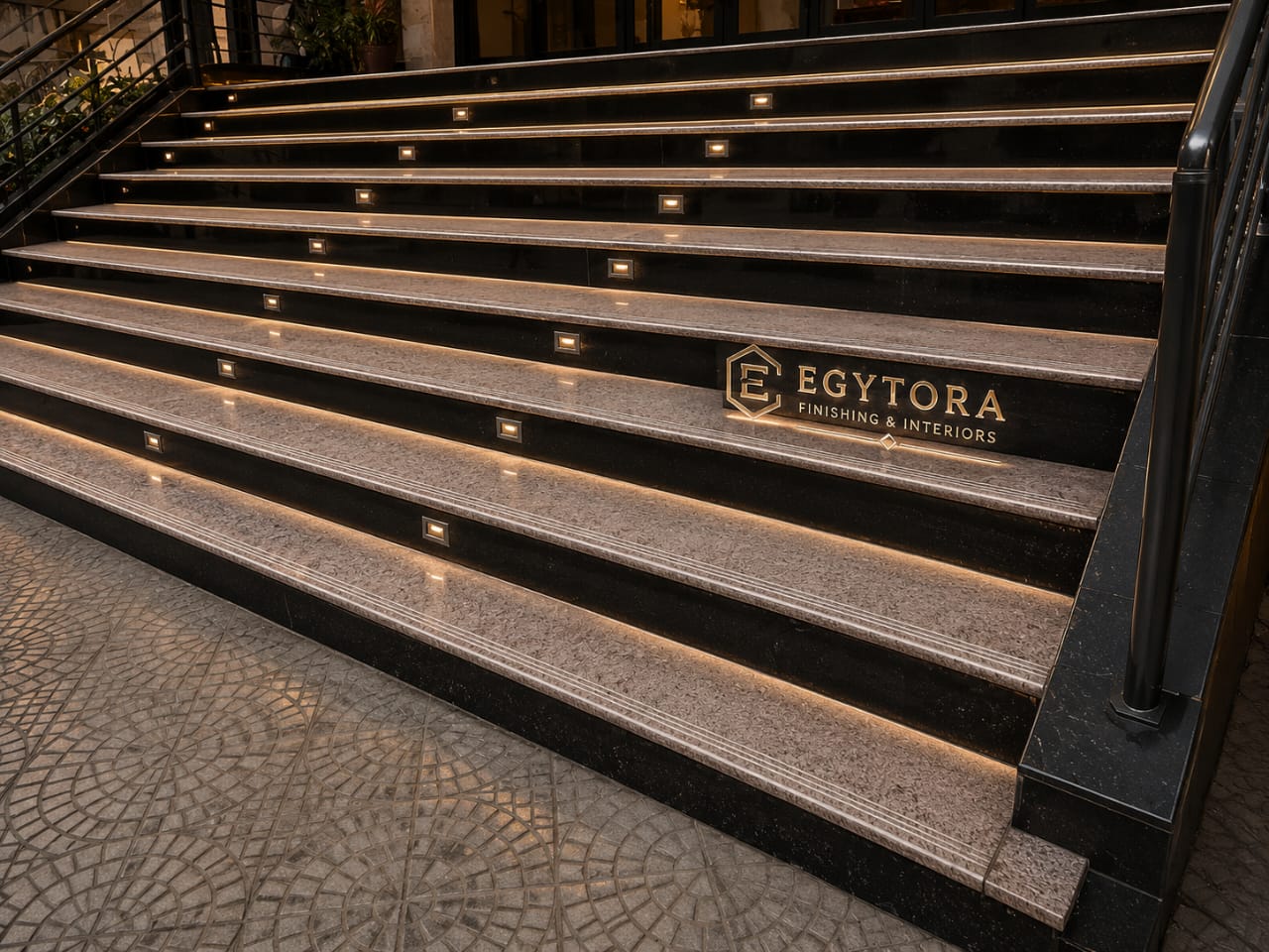 Granite staircase