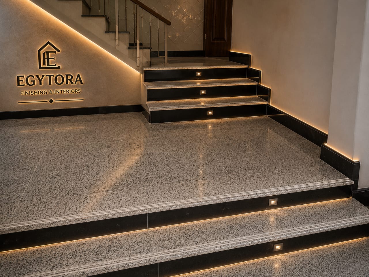 Granite staircase