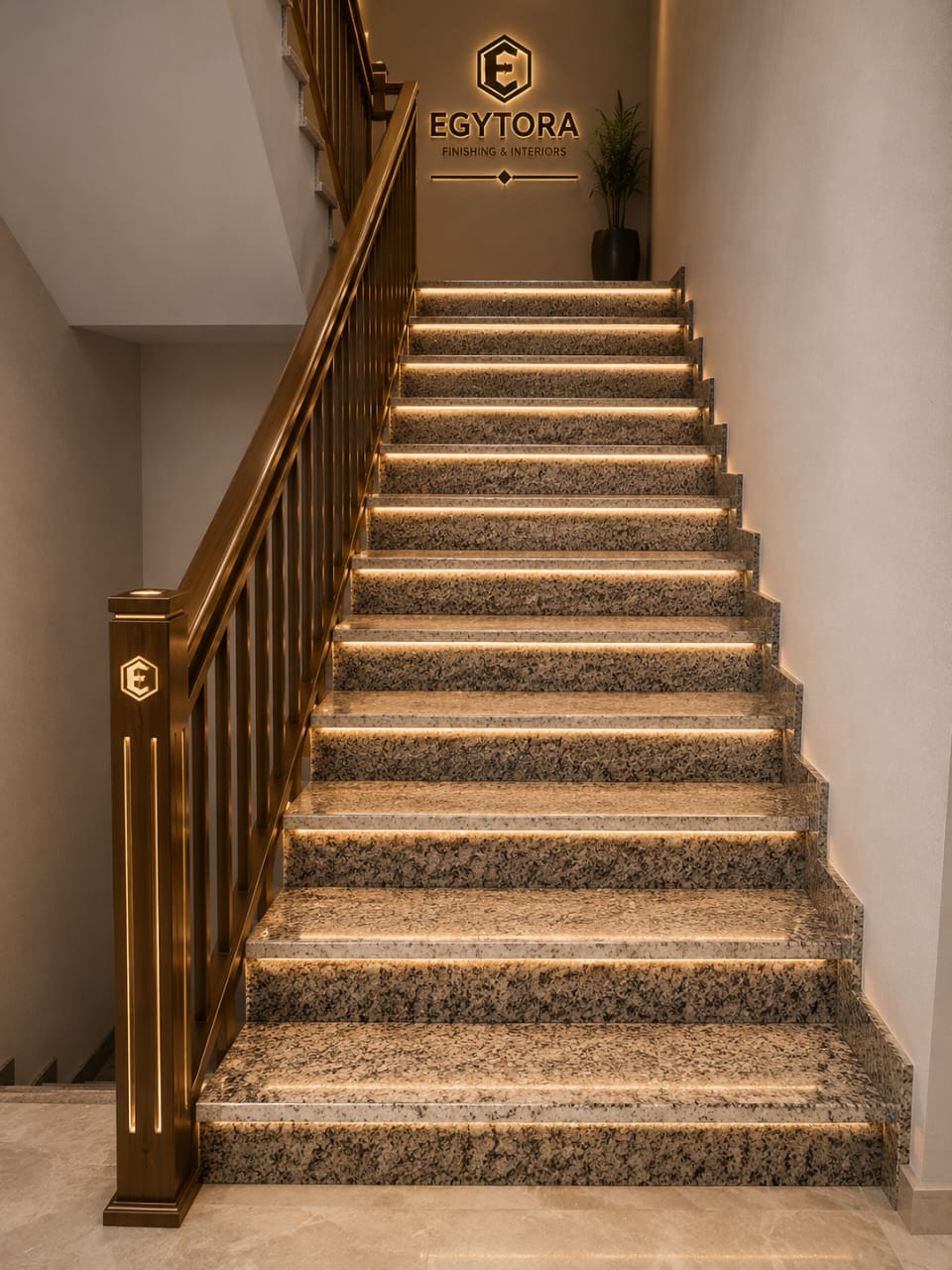 Granite staircase