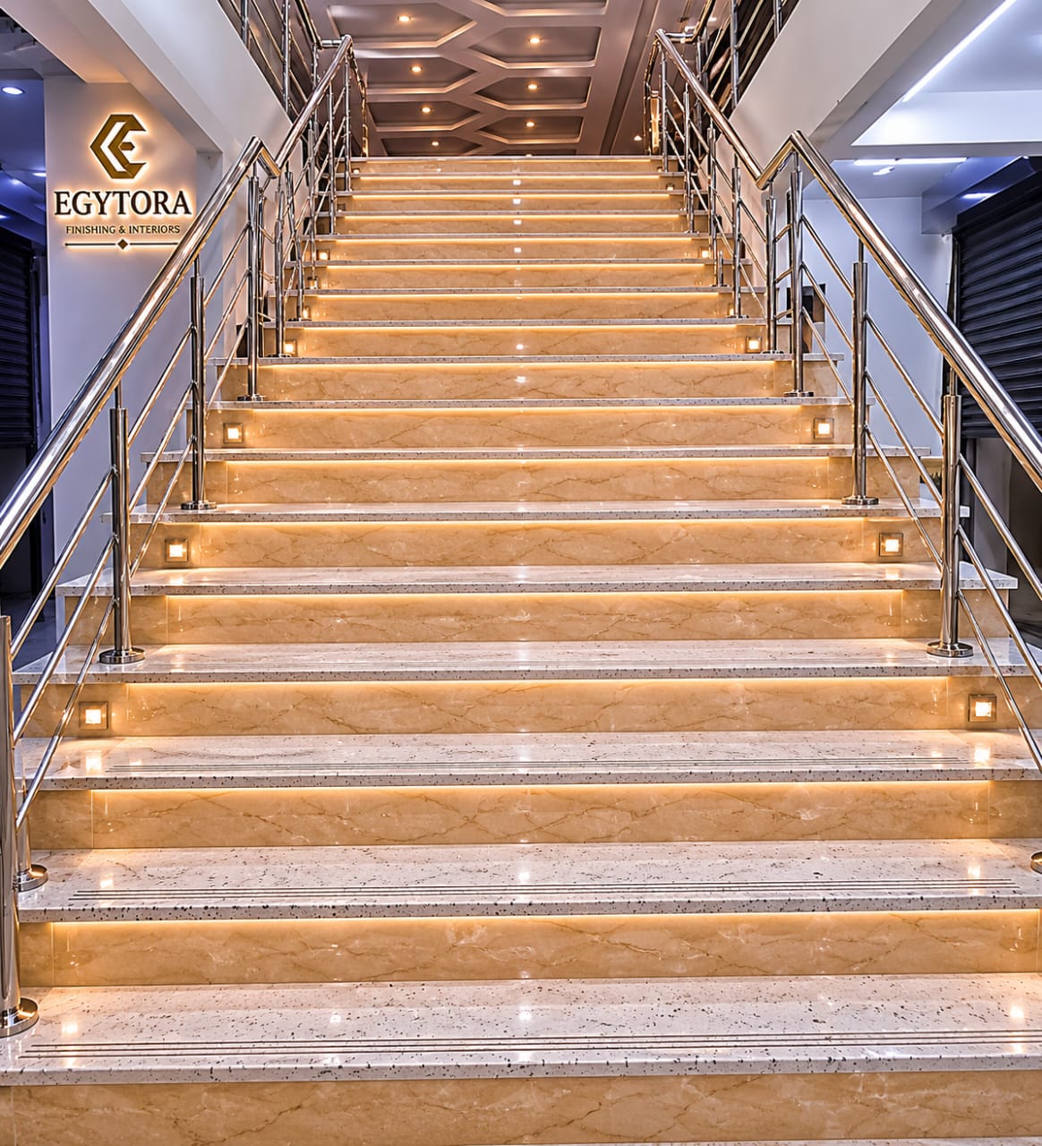 Egyptian marble staircase