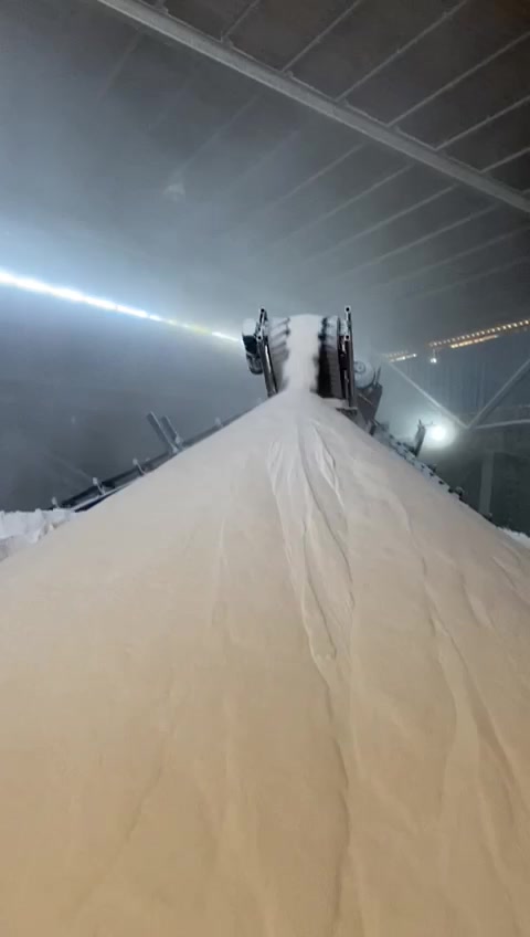 Bulk salt storage warehouse